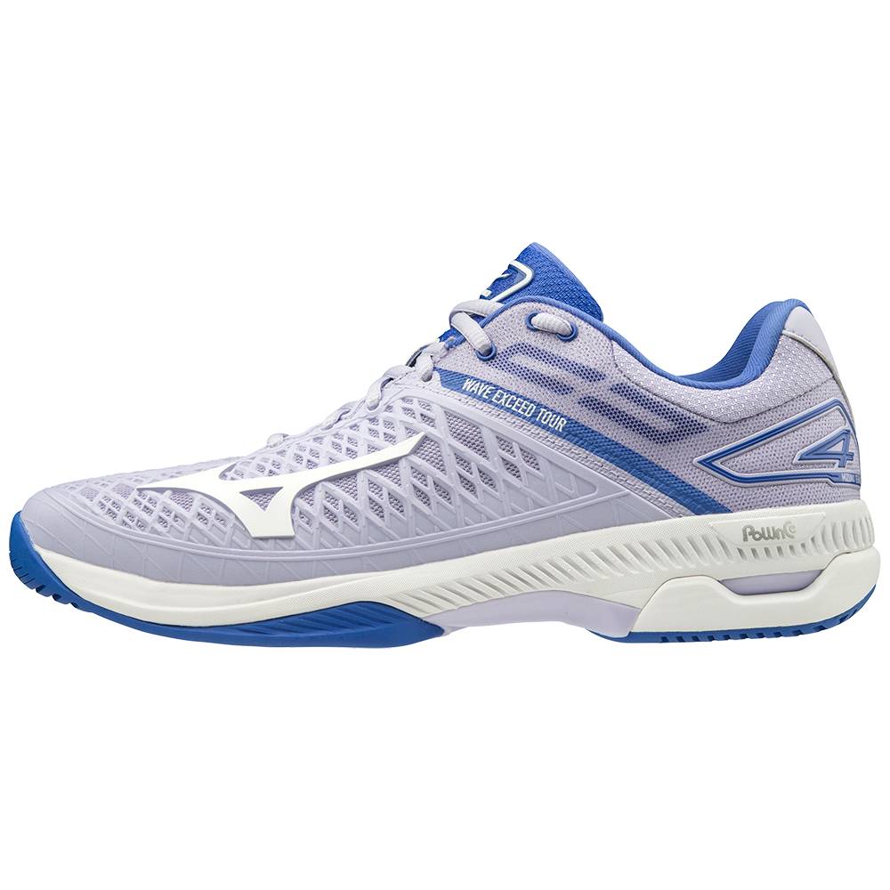 Zapatillas Tenis Mizuno Wave Exceed Tour 4 AC Mujer Moradas/Blancas Outlet XPTK-94362